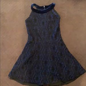 Elisa B runway Navy Dress Size 12